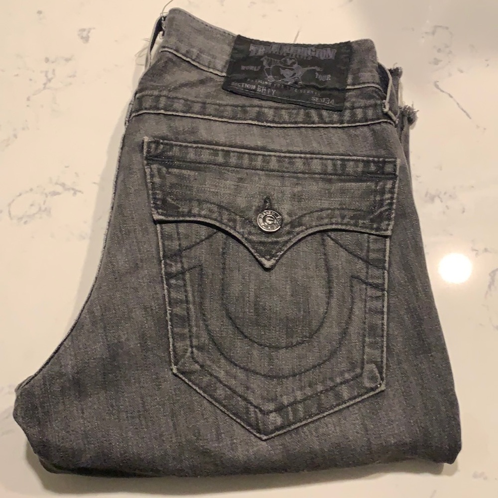 Grey True Religion shorts